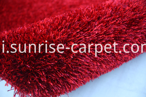 पॉलिएस्टर शेग मोटी यार्न सादा रग Polyester Shaggy Thick Yarn Plain Rug
